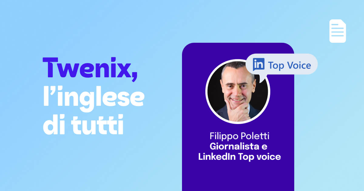 Review di Filippo Poletti: 'Twenix, l’inglese di tutti'