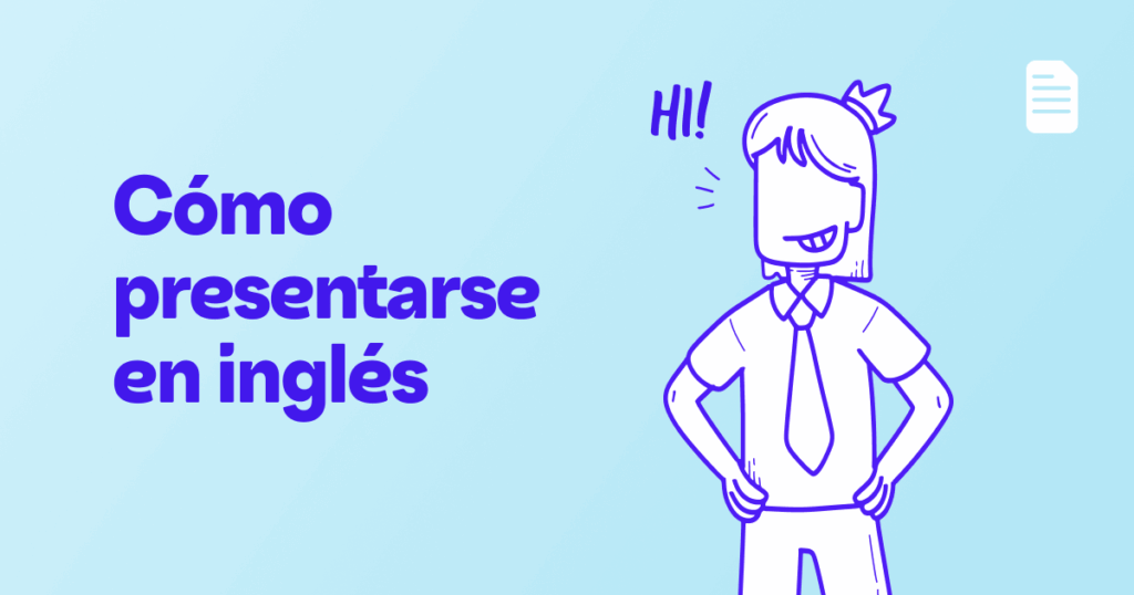 Cómo presentarse en inglés