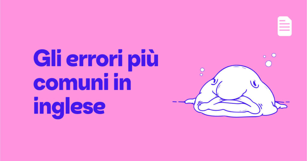Errori in inglese piu comuni